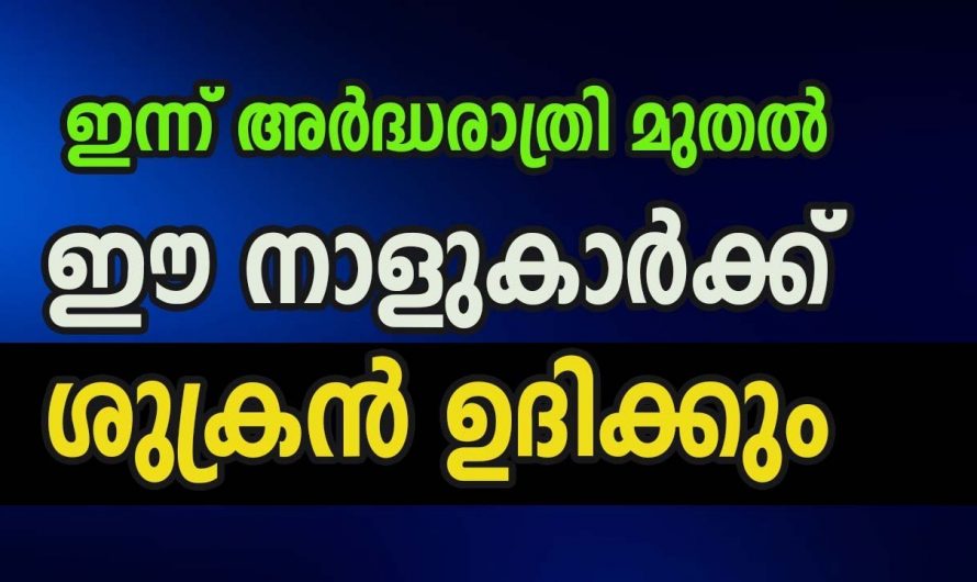 ഈ നക്ഷത്രക്കാർക്ക് ശുക്രനുദിക്കും ഇവരുടെ ജീവിതത്തിൽ എല്ലാ ആഗ്രഹങ്ങളും സഫലമാകും..