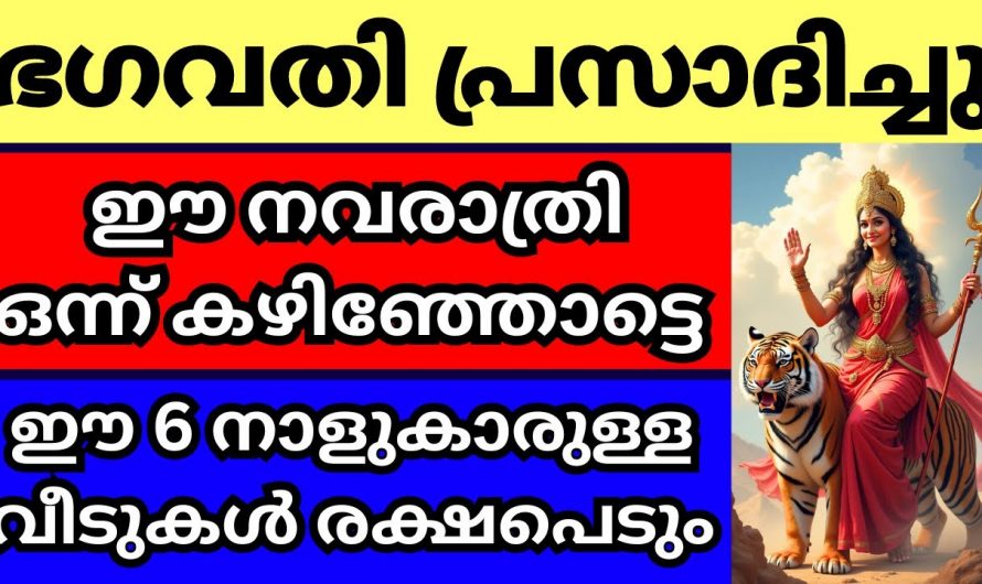 ഈ ആറു നക്ഷത്രക്കാർക്ക് എന്ന നവരാത്രി കഴിയുന്നതോടുകൂടി എല്ലാ പ്രശ്നങ്ങളും നീങ്ങി അനുഗ്രഹം ലഭ്യമാകും…