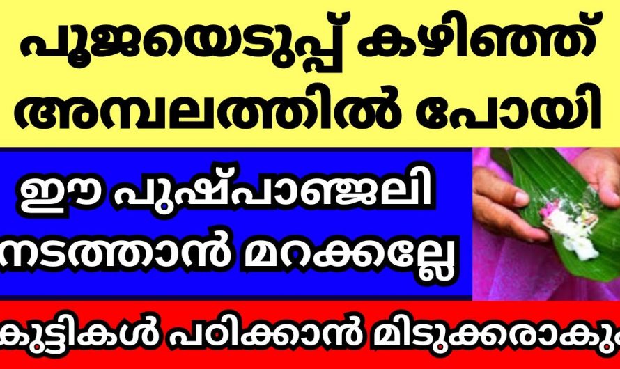 വിജയദശമി ദിവസം ഈ  പുഷ്പാഞ്ജലി ചെയ്താൽ ഞെട്ടിക്കും സൗഭാഗ്യങ്ങൾ ലഭ്യമാകും..