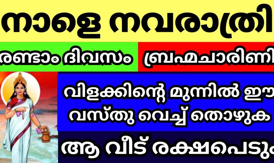 നവരാത്രിയുടെ രണ്ടാം ദിവസം ഒക്ടോബർ 4 വീട്ടിൽ വിളക്ക് കത്തിക്കുമ്പോൾ ചെയ്യേണ്ടത്…