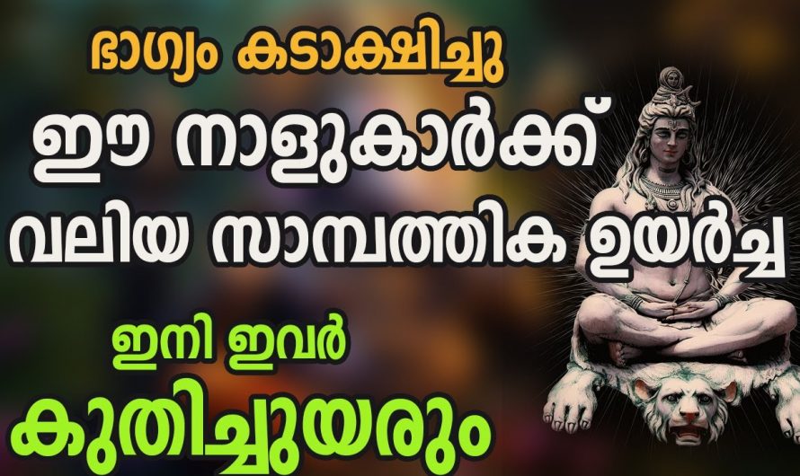 ഈ നക്ഷത്രക്കാർക്ക് ഇനി സൗഭാഗ്യങ്ങളുടെ കാലഘട്ടം…