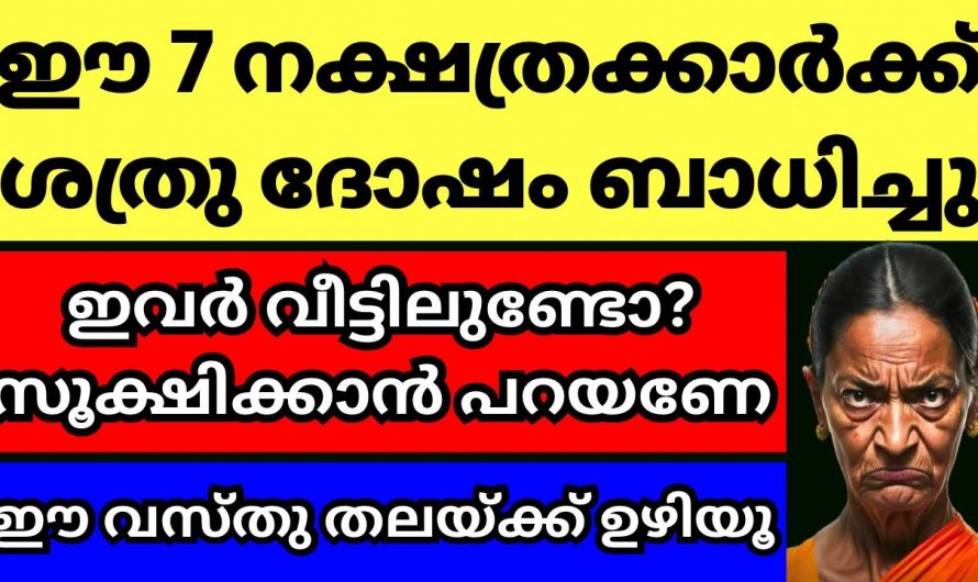 2024 വർഷത്തിലെ അവസാനം ശത്രു ദോഷത്താൽ വലയുന്ന നക്ഷത്രക്കാർ