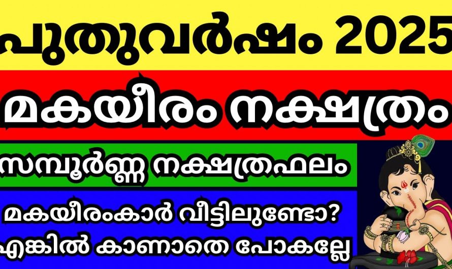 2025 മകയിരം നക്ഷത്രക്കാരുടെ ജീവിതത്തിൽ സംഭവിക്കാൻ പോകുന്നത്..