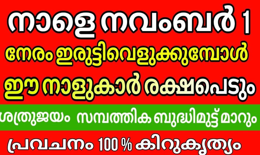 ഈ പതിമൂന്ന് നക്ഷത്രക്കാരുടെ ജീവിതം മാറിമറിയുന്നു നവംബർ മാസത്തിൽ…