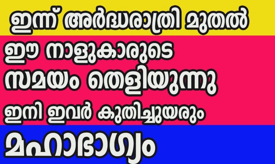 ഭാഗ്യത്തിന്റെ ആനുകൂല്യങ്ങൾ വന്ന് ചേരുന്ന നക്ഷത്രക്കാർ..