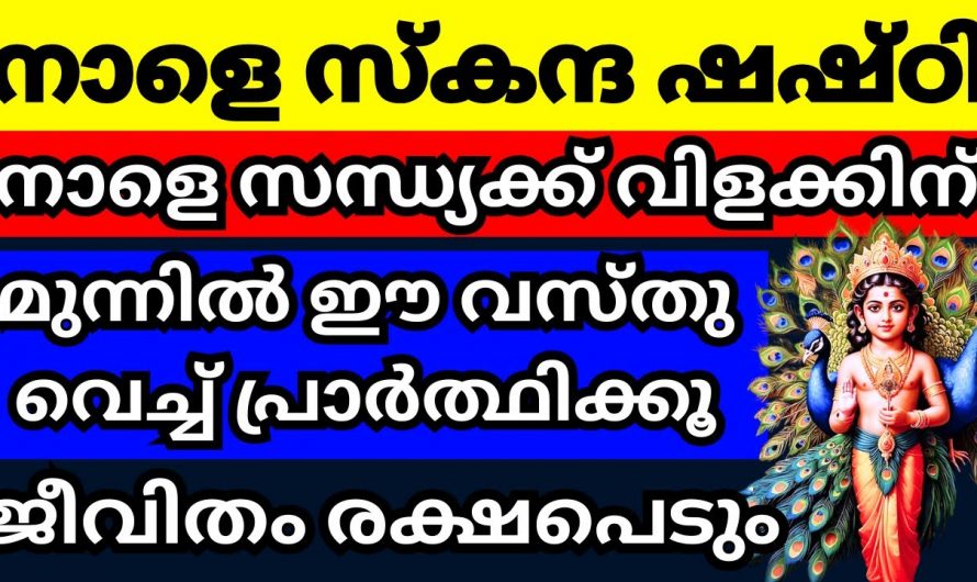 സ്കന്ദഷഷ്ടി ദിവസം നിലവിളക്ക് കത്തിച്ച് ഇങ്ങനെ പ്രാർത്ഥിച്ചാൽ ഇരട്ടി ഗുണം…