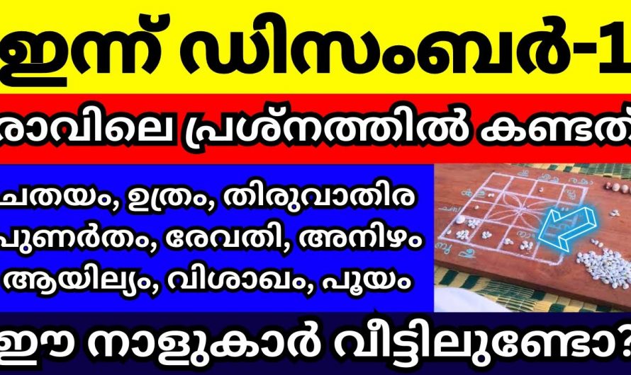 ഈ നക്ഷത്രക്കാരുടെ ജീവിതത്തിൽ ഡിസംബർ ഒന്നു മുതൽ സംഭവിക്കുന്നത്..