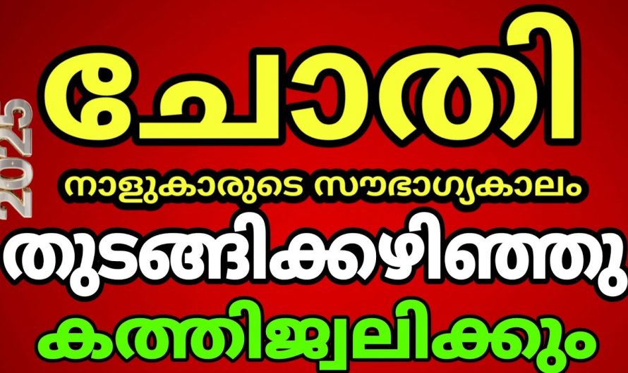 2025 ചോതി നക്ഷത്രക്കാരുടെ ജീവിതത്തിൽ സംഭവിക്കുന്ന മഹാഭാഗ്യം..