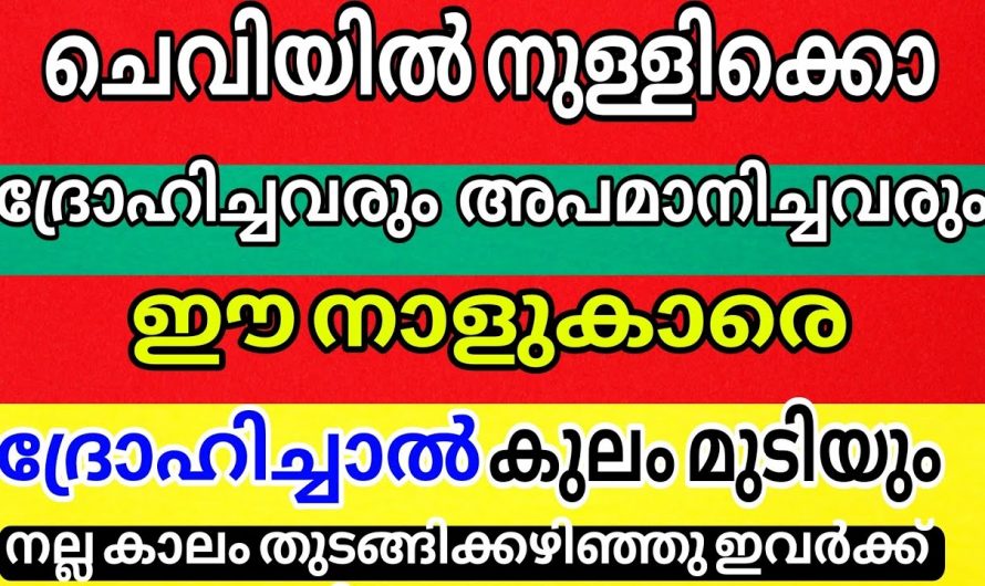 ഈ നക്ഷത്രക്കാരെ  ദ്രോഹിച്ചാൽ ഒരു കാലത്തും ഗുണം പിടിക്കില്ല. അത്രയ്ക്ക് അനുഗ്രഹം ഉള്ള നാളുകാർ..